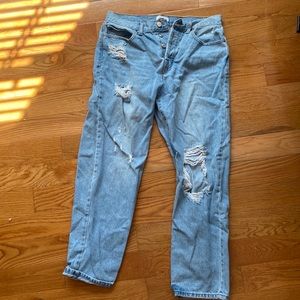 Forever 21 jeans! So cute and comfy